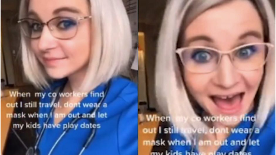 An Oregon cancer nurse was put on leave after boasting on TikTok about ignoring COVID-19 rules