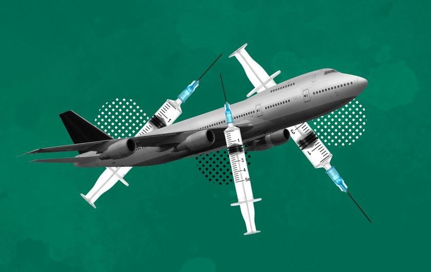 Should the COVID-19 vaccine figure into the future of flying?