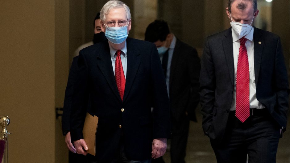 Mitch McConnell says COVID-19 relief deal is ‘very close’
