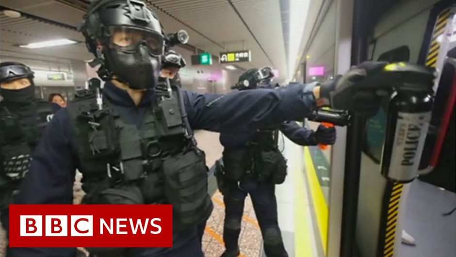 Hong Kong police storm metro system after protests – BBC News