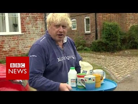 The former foreign secretary Boris Johnson offers tea instead of answers – BBC News