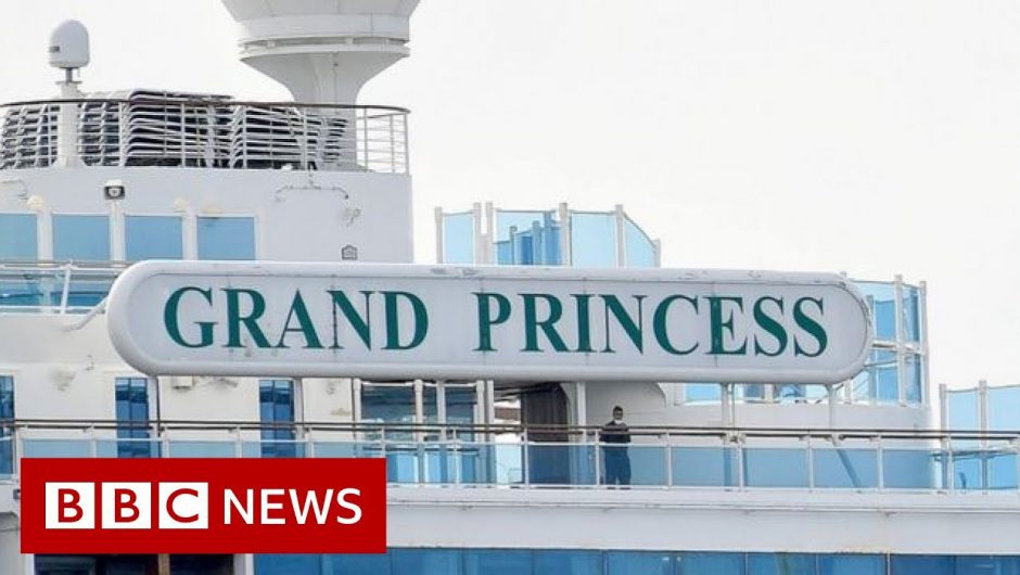 Coronavirus: Cruise ship Grand Princess docks in California – BBC News